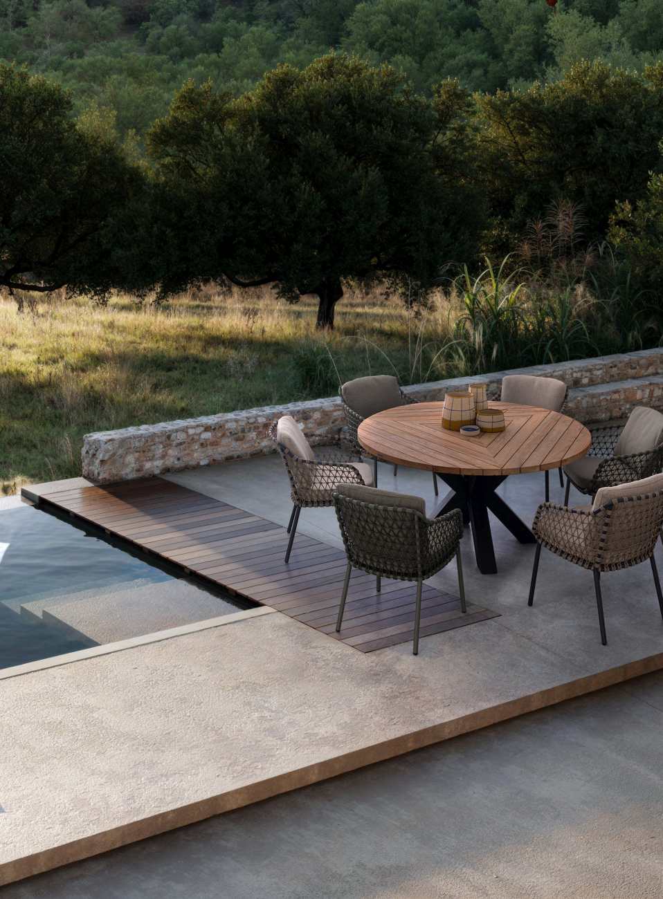 Gartenstuhl Ivissa aus Metall, Grün