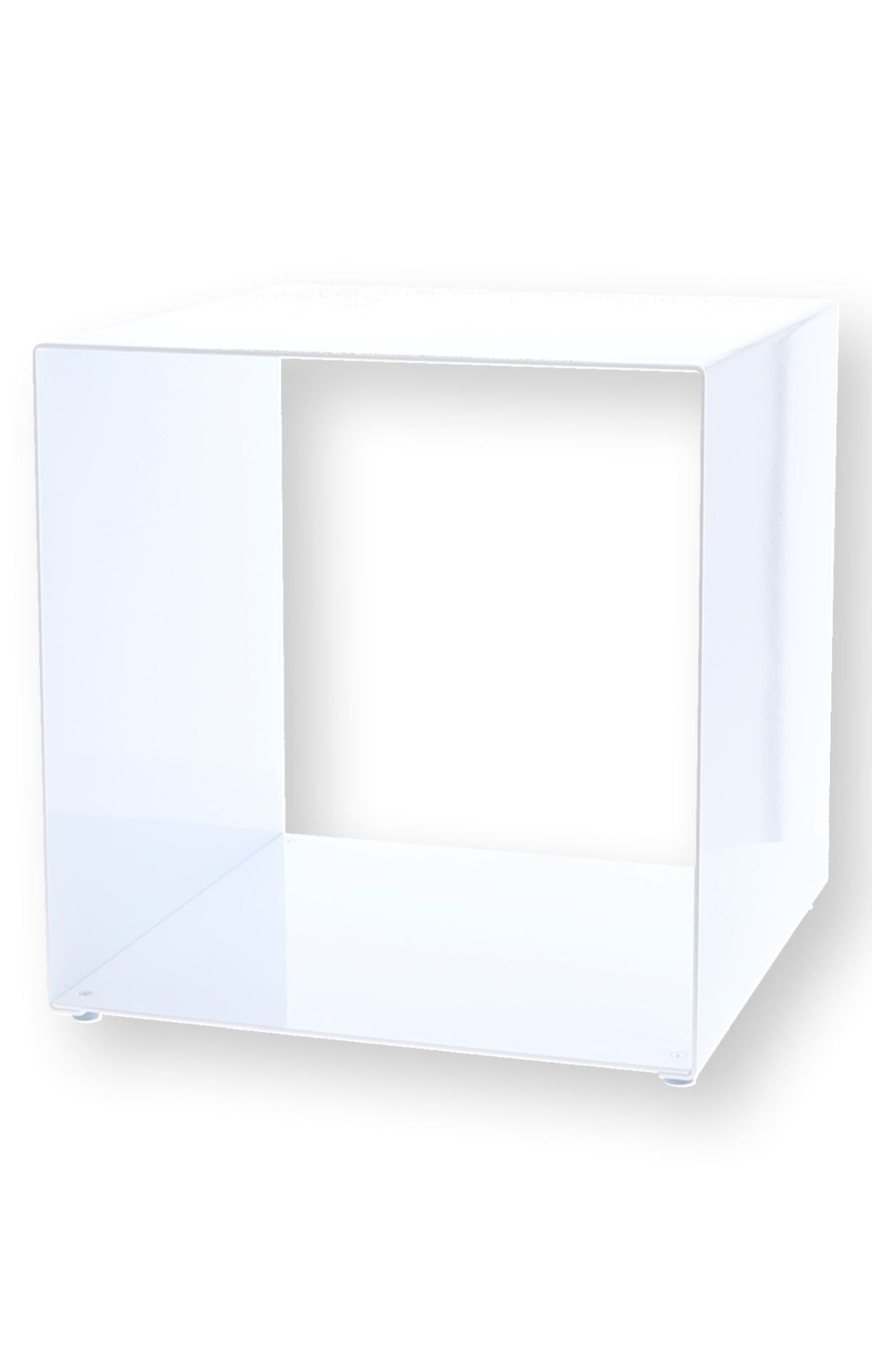Beistelltisch Cubus Metall 35 cm, Silber