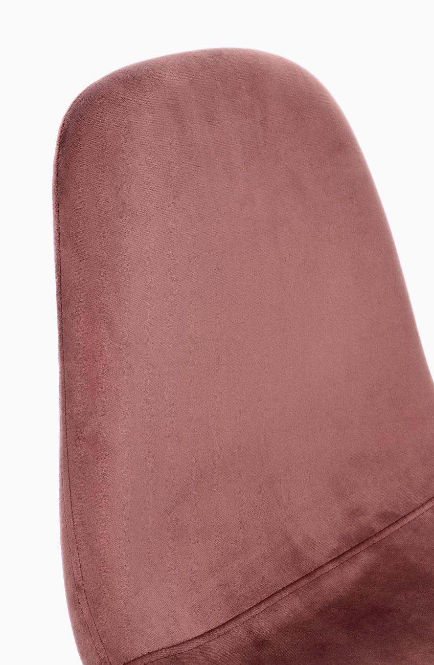 Esszimmerstuhl New Irelia 4er-Set aus Samt, Rosa
