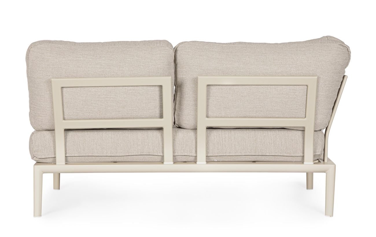 Gartenmodulsofa Gerald aus Aluminium Eck-Element, Pelikan