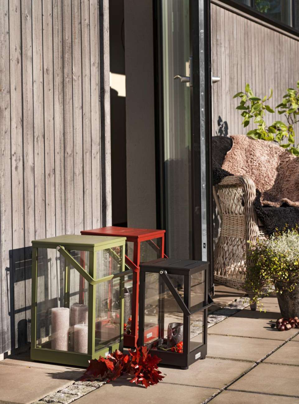 Windlicht Belfort aus Metall Small, Schwarz