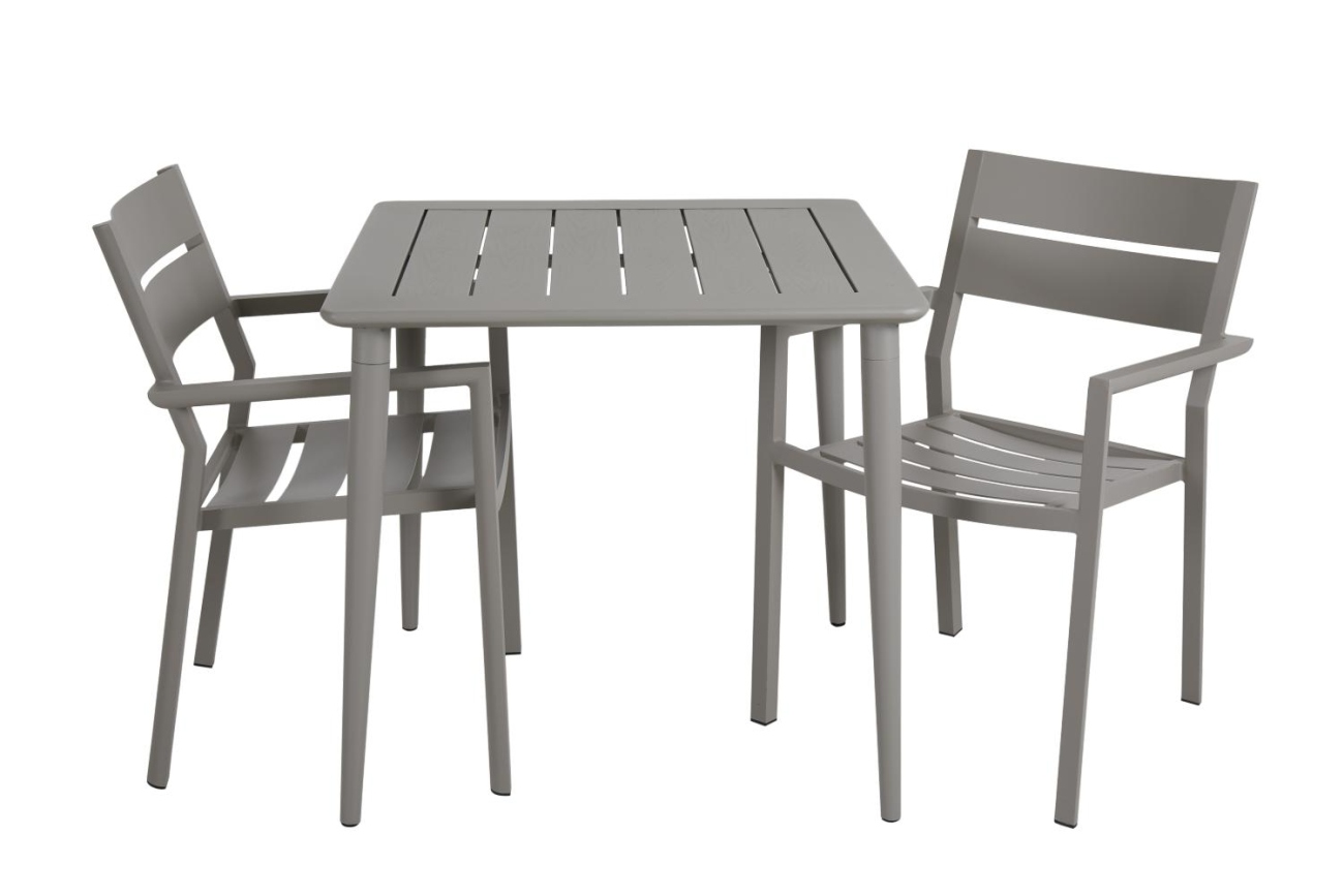 Gartenstuhl Delia mit Armlehne, Kaki