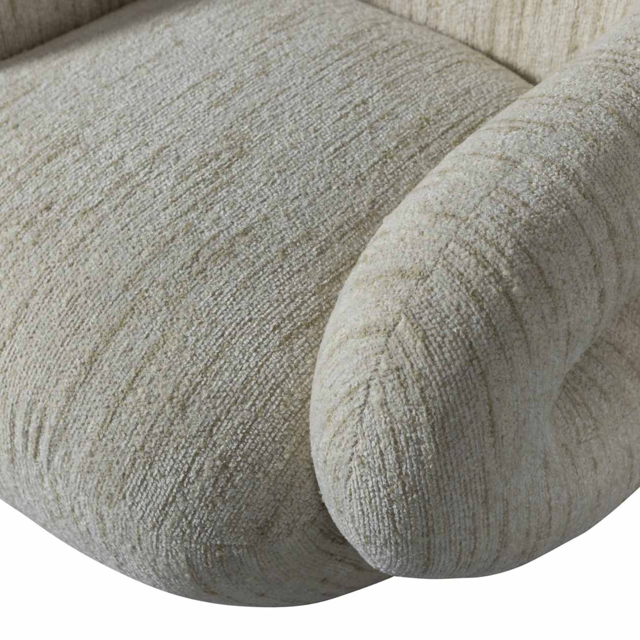 Sessel Folke aus Melange-Stoff, Natur