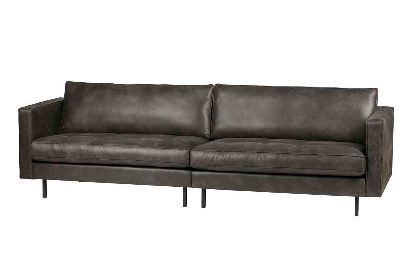 Rodeo Classic Sofa 3 Sitzer Eco-Leder, Schwarz Rodeo Classic Sofa 3 Sitzer Lederoptik, Schwarz