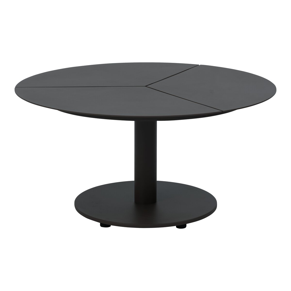 Gartencouchtisch Peace aus Aluminium - 80x80x40 cm, Anthrazit
