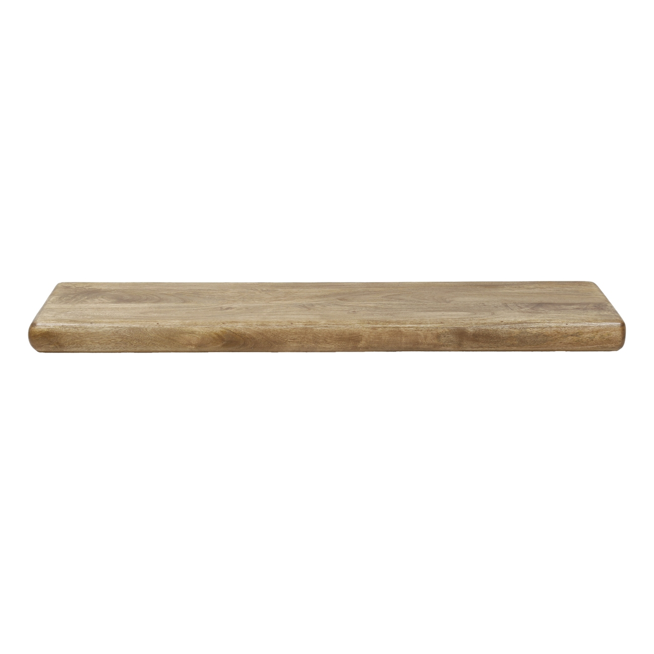 Wandregal Sleek - massives Mangoholz Braun, 170 cm Wandregal Strak - Mangoholz massiv Braun, 170 cm