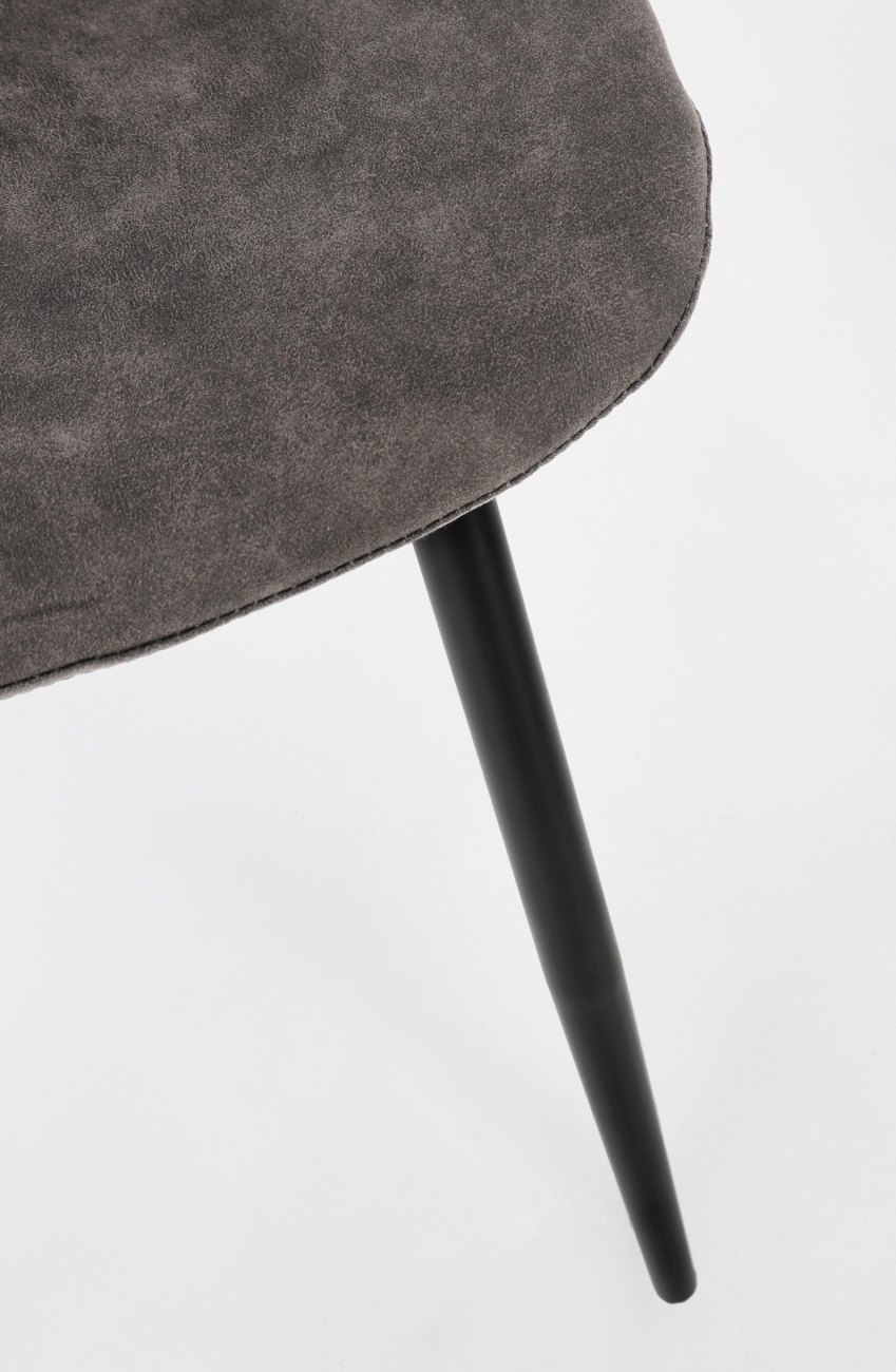 Esszimmerstuhl New Irelia 4er- Set aus Kunstleder, Dunkelgrau