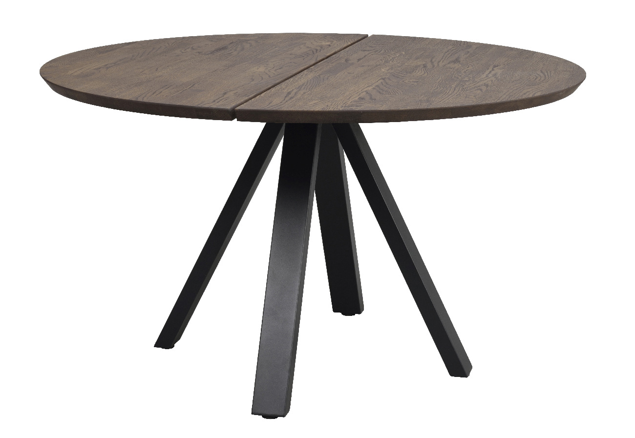 Esstisch Carradale Rund 130cm, Spider-Gestell, Eiche Braun