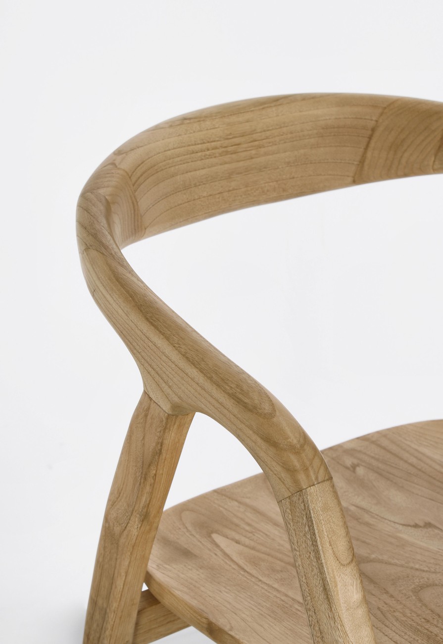 Esszimmerstuhl Adalyn aus Sungkai-Holz, Natur