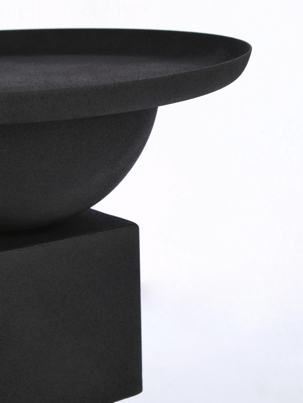 Beistelltisch Alka aus Metall, Schwarz