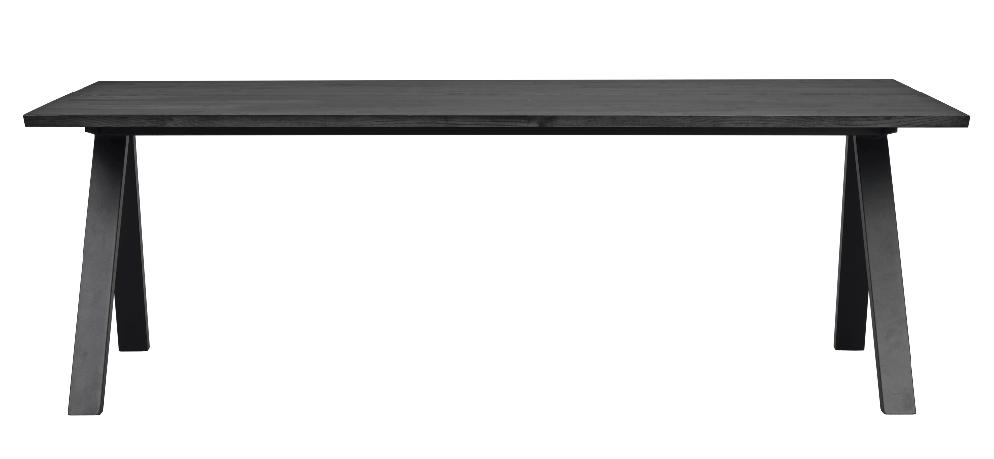 Esstisch Carradale A-Gestell, Eiche Schwarz, 220x100cm – stilvoller Blickfang für Ihr Zuhause.