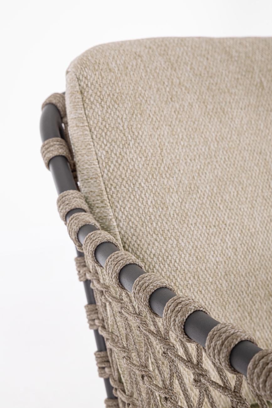 Gartenstuhl Ivissa aus Metall, Natur