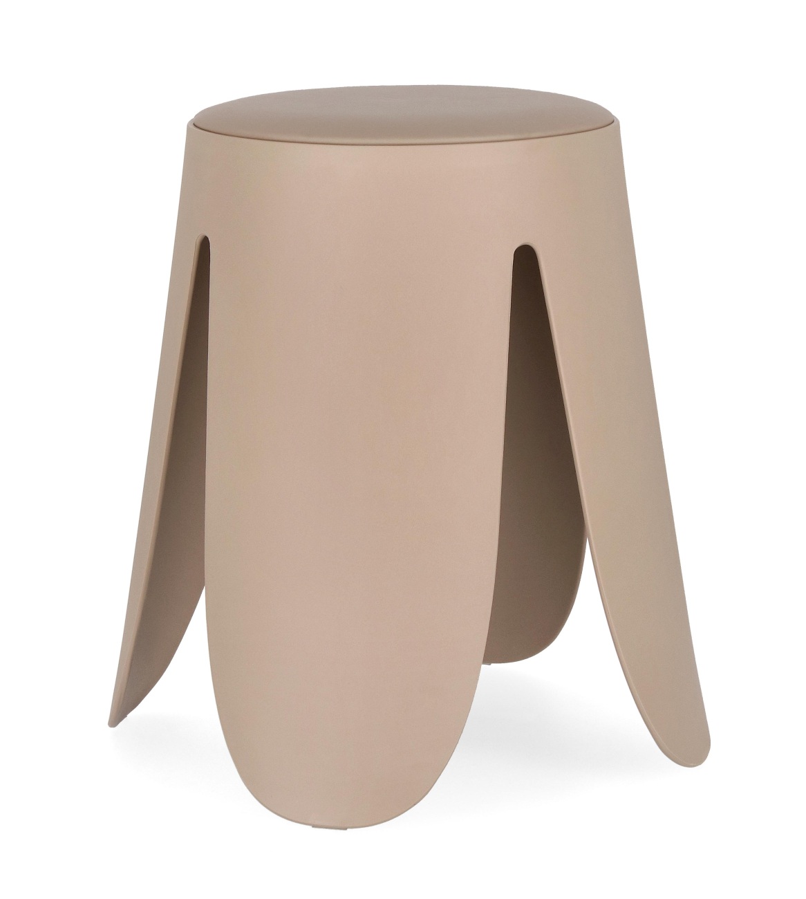 Hocker Imogen aus Kunstleder, Taupe Hocker Imogen aus Kunstleder, Taupe