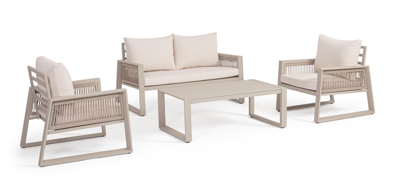 Garten-Set Captiva 4er Gruppe, Taupe Garten-Set Captiva 4er Gruppe, Taupe