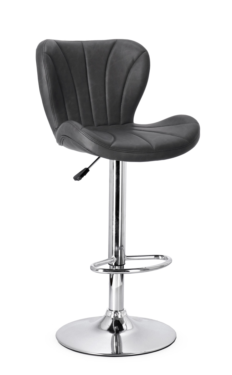 Barhocker Lexington 2er-Set aus Kunstleder, Dunkelgrau Barhocker Lexington 2er-Set aus Kunstleder, Dunkelgrau