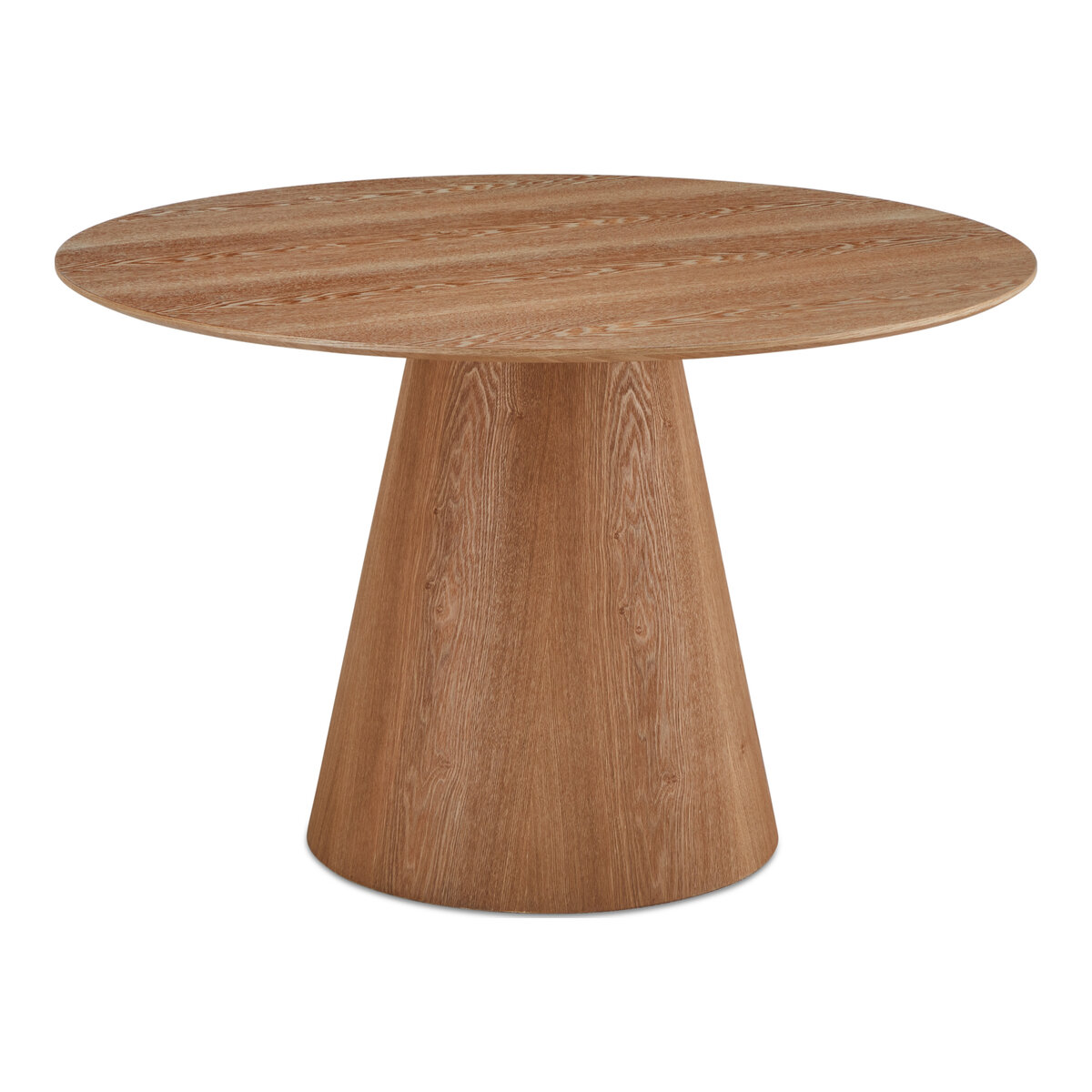 Esstisch Oganto Rund Ø120 cm - Moderner Holztisch für 4 Personen, Natur