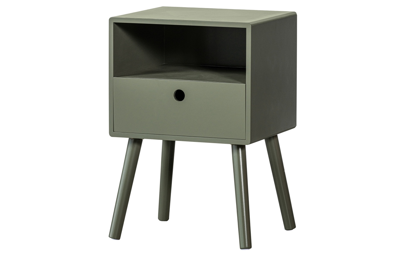 Nachttisch Ozzy aus MDF, Grün Nachttisch Ozzy aus MDF, Grün