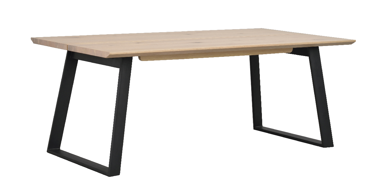Esstisch Melville 210x95cm, Wildeiche Weiß pigmentiert