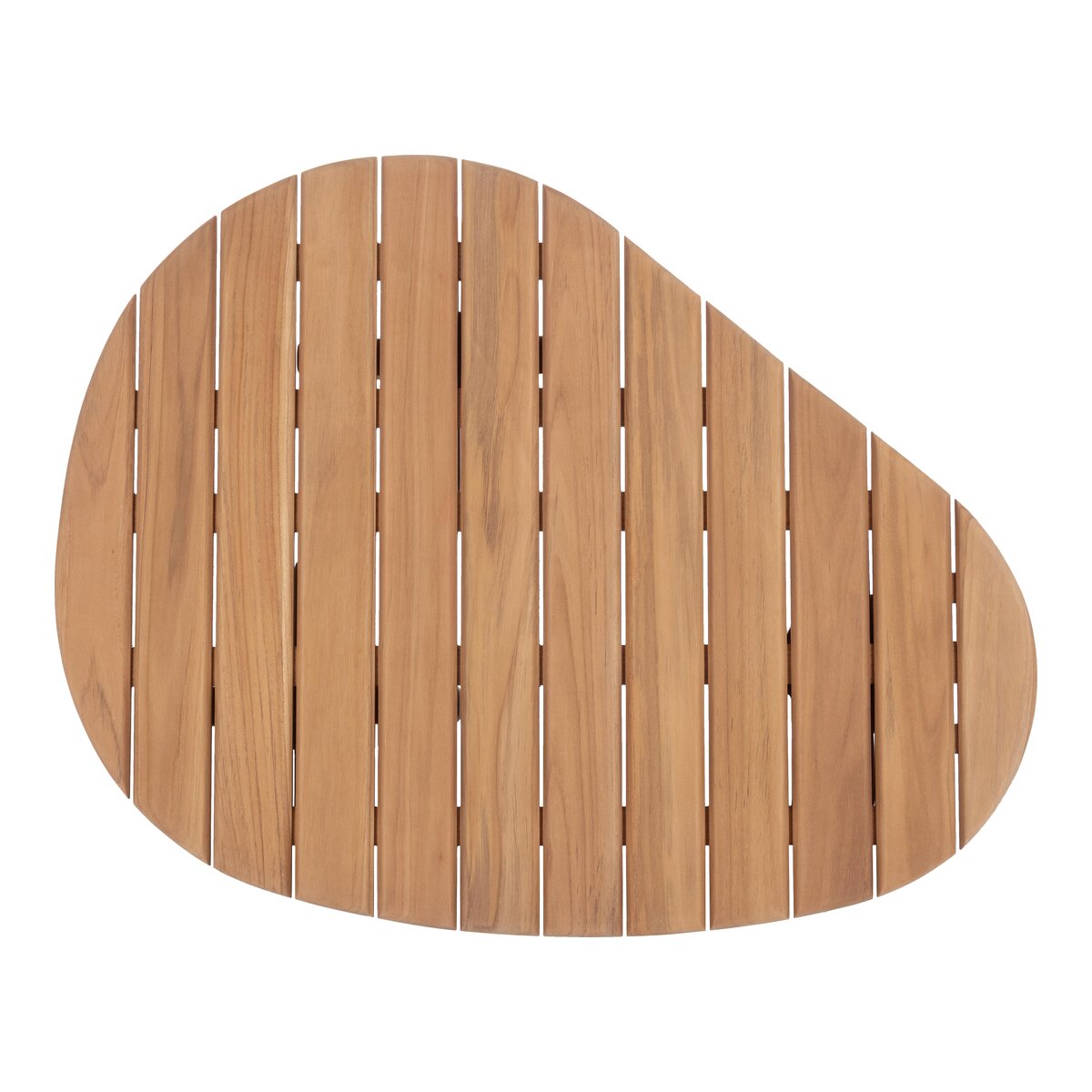 Gartencouchtisch Tamires - Teakholz massiv Natur, 100 x 80 cm