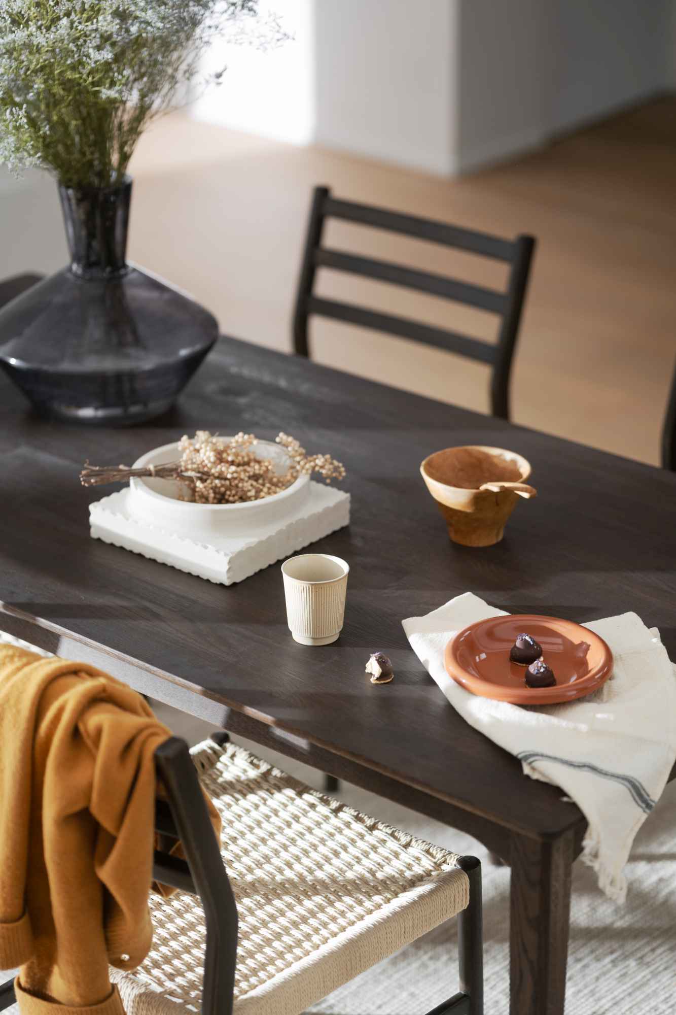 Design trifft Funktion: Esstisch Markham 140x90cm, Eiche Braun.