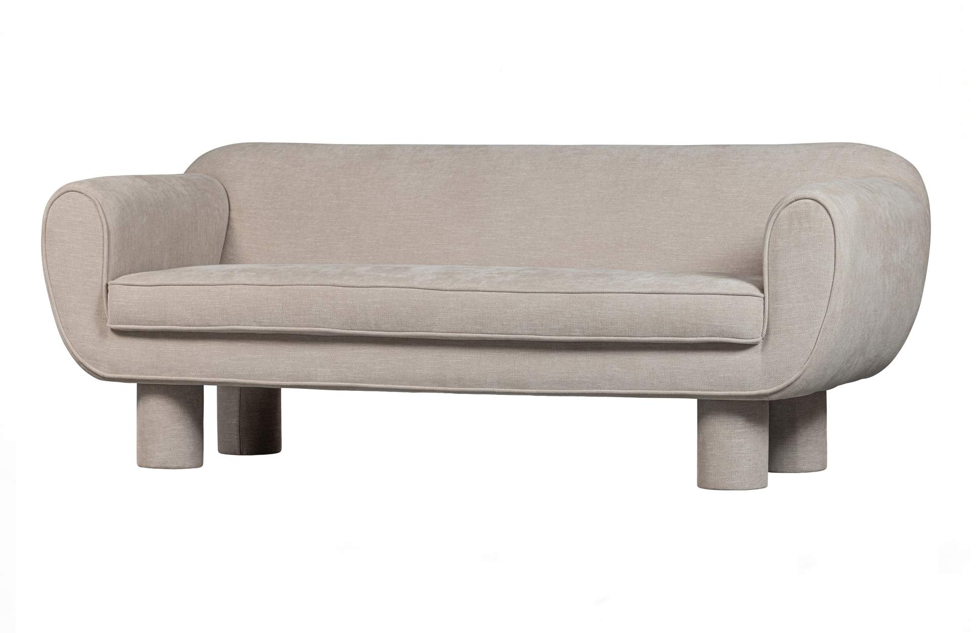 Das 2-Sitzer Sofa Bodi überzeugt mit seinem modernen Design. Gefertigt wurde es aus Kunststofffasern, welche einen einen grauen Farbton besitzen. Das Sofa hat eine Breite von 186 cm und eine Sitzhöhe von 44 cm.