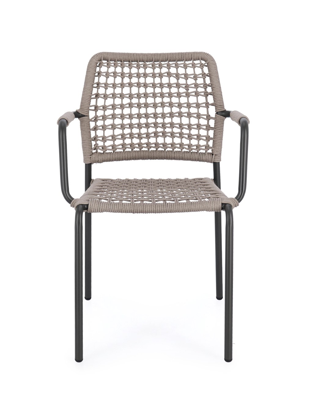 Gartenstuhl Rajada aus Aluminium, Taupe / Anthrazit