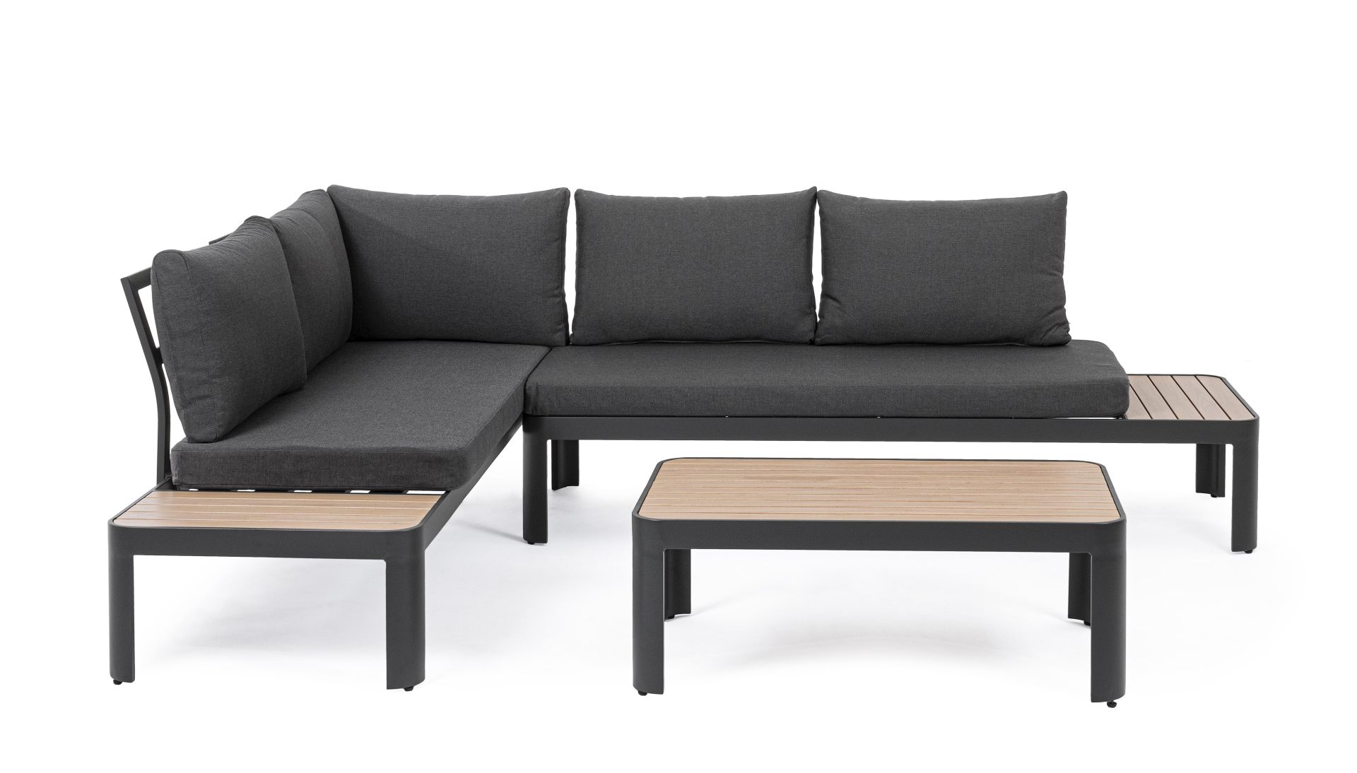 Gartenlounge Narelle aus Aluminium, Anthrazit