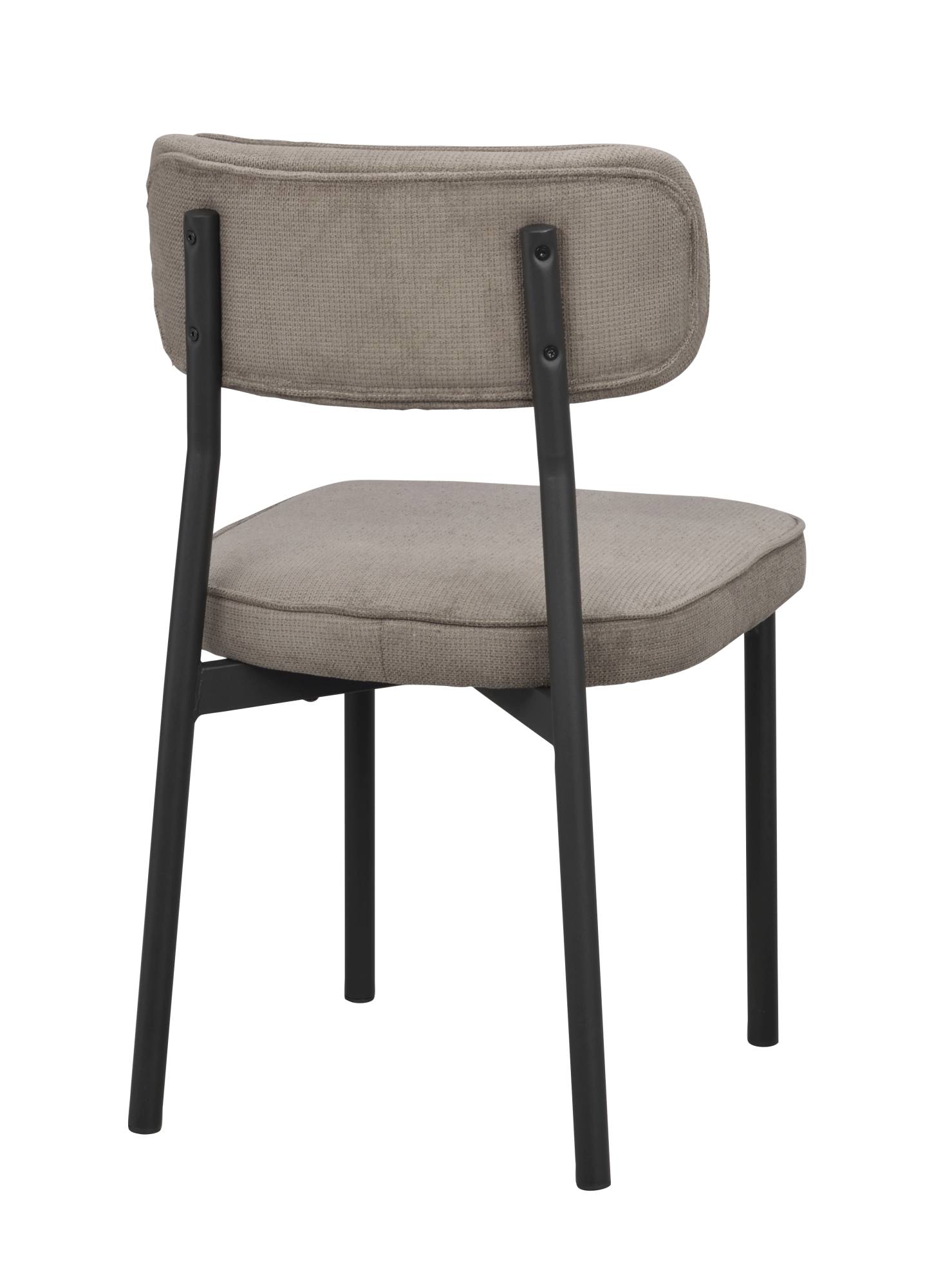 Stuhl Paisley 2er Set, Grau-Braun – modernes Design trifft Komfort.