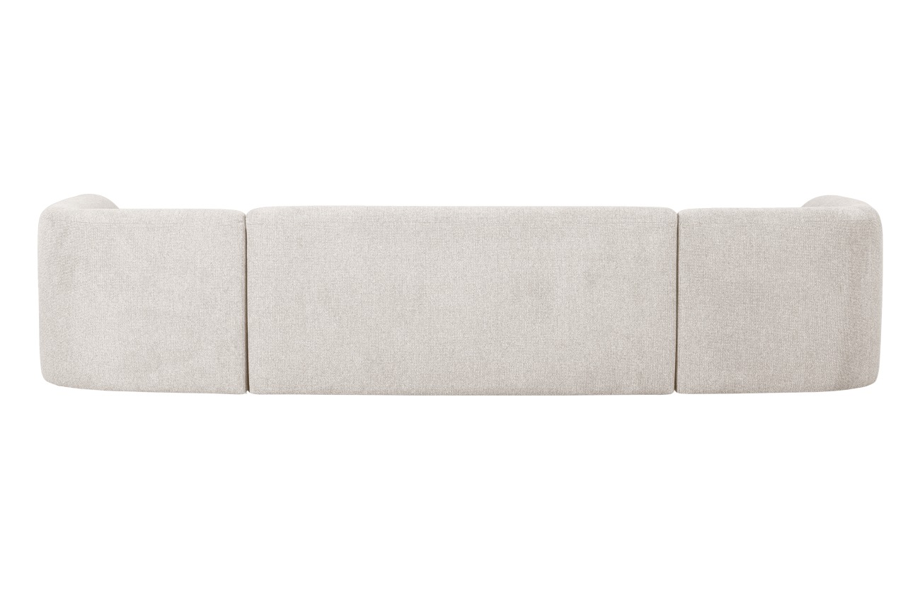 Das Sofa Sloping in U-Form überzeugt mit seinem modernen Stil. Gefertigt wurde es aus Melange-Stoff, welcher einen weißen Farbton besitzt. Die Füße besitzen eine schwarze Farbe. Das Sofa besitzt eine Größe von 339x225 cm.