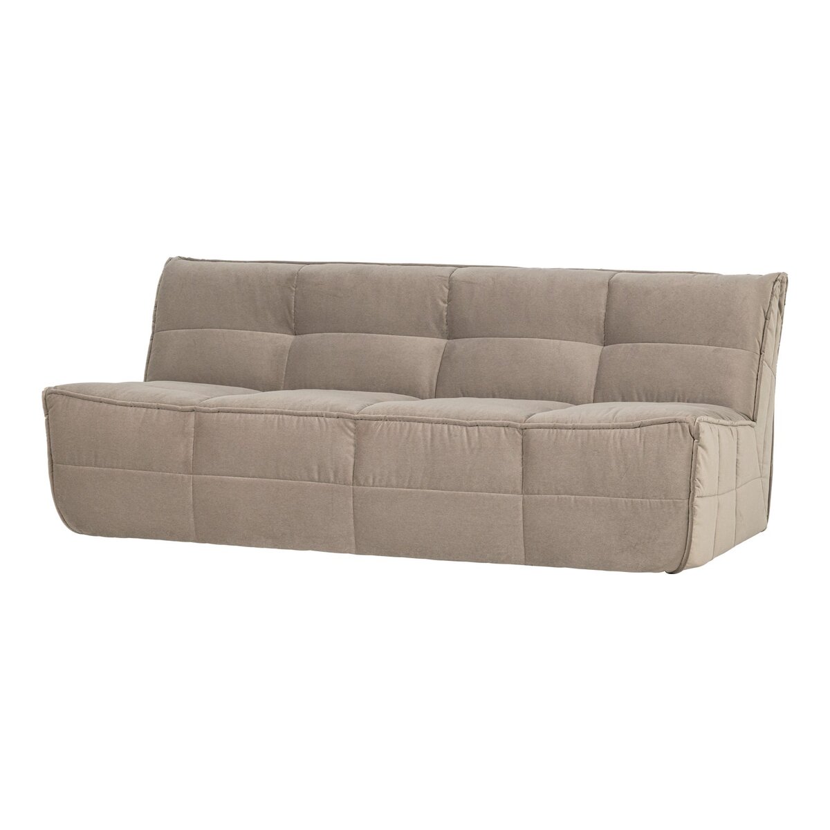 3-Sitzer Sofa Cluster - Samt Taupe