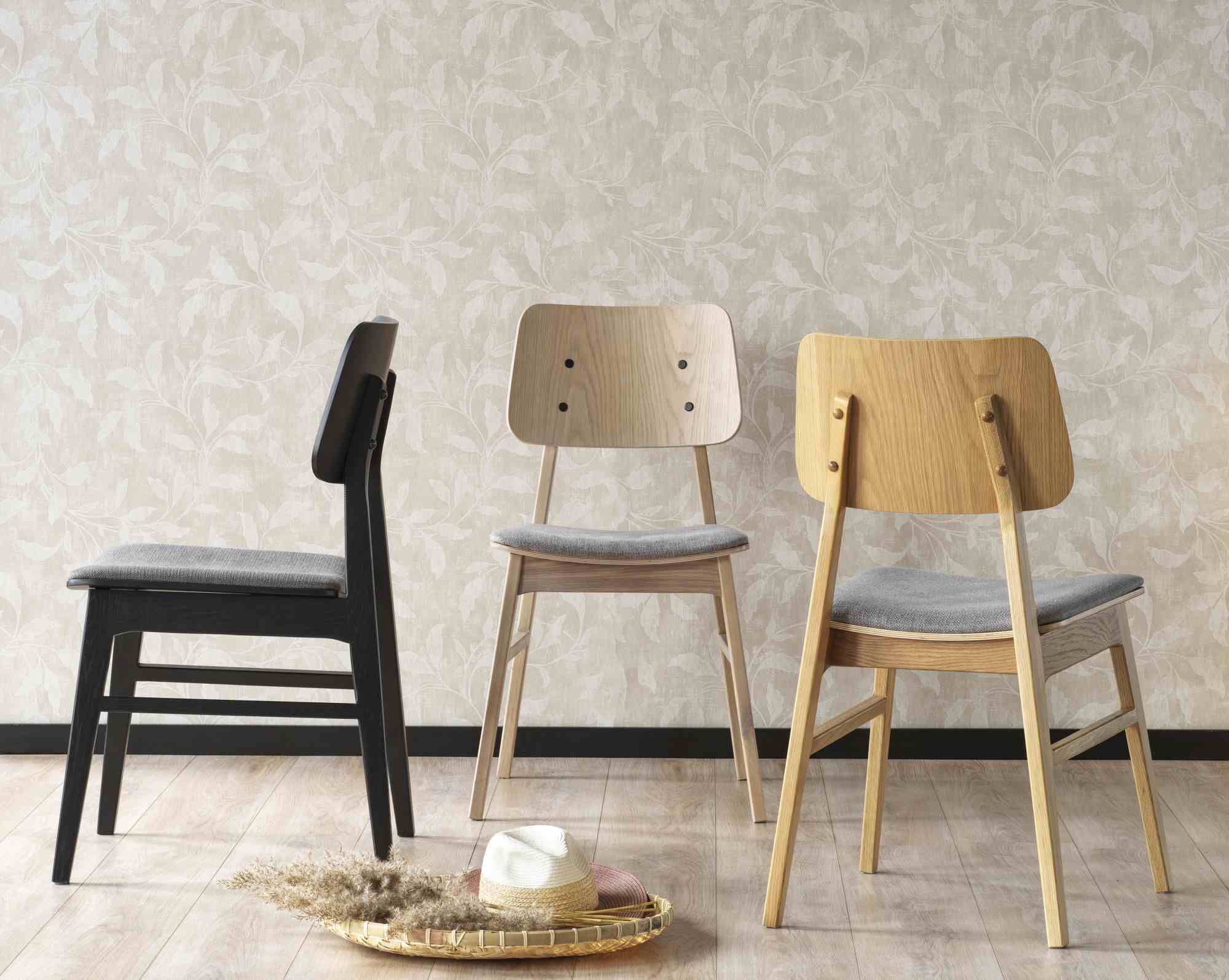 Stuhl Nagano 2er Set, Eiche / Hellgrau – stilvoller Blickfang für Ihr Zuhause.