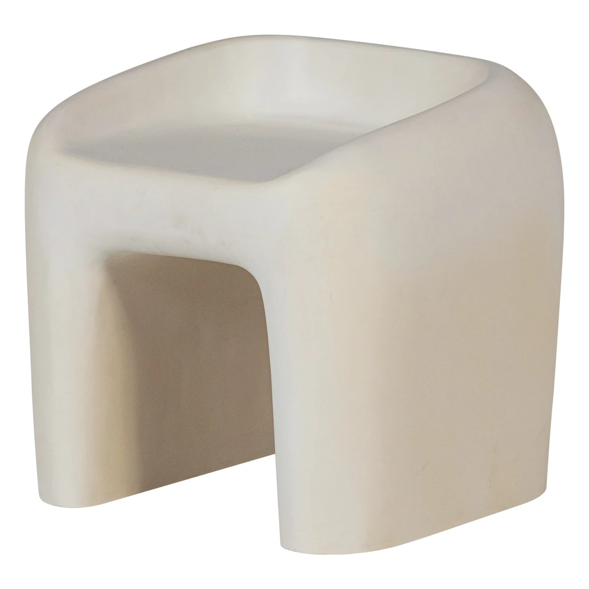 Gartenhocker Nivo -  verstärktes Faserpolymer Natur