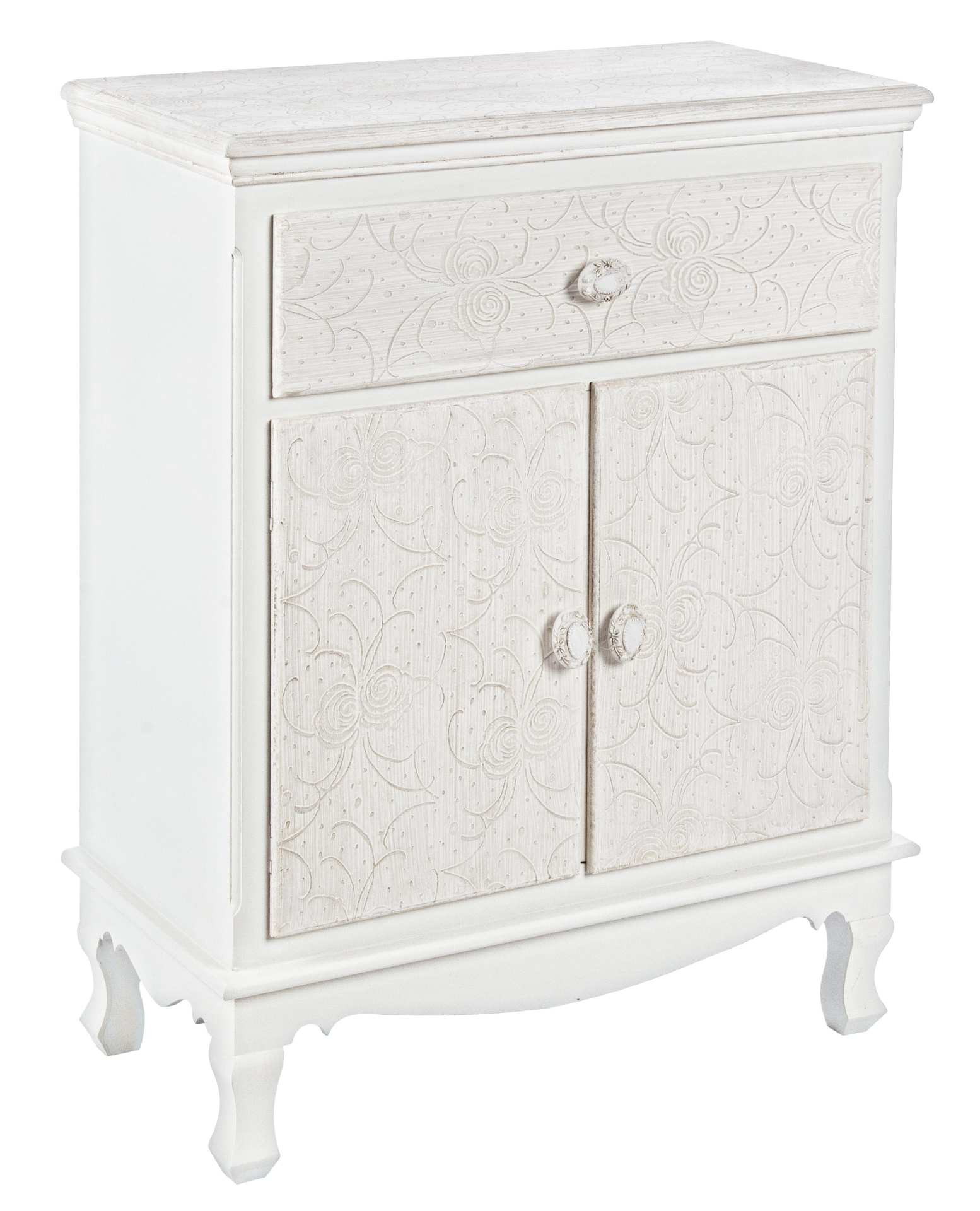Kommode Clorinne aus MDF mit zwei Türen, 60 cm Kommode Clorinne aus MDF mit zwei Türen, 60 cm