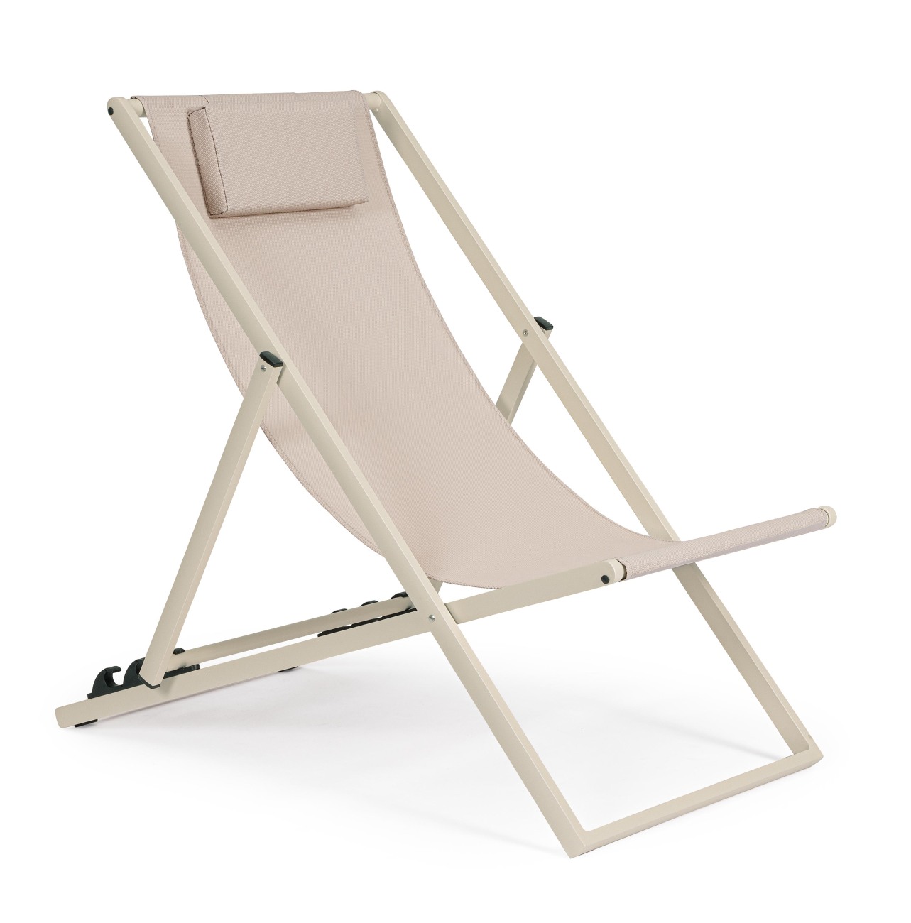 Liegestuhl Taylor Deckchair aus Aluminium und Textilene, Whisper Liegestuhl Taylor 2er-Set aus Aluminium, Whsiper