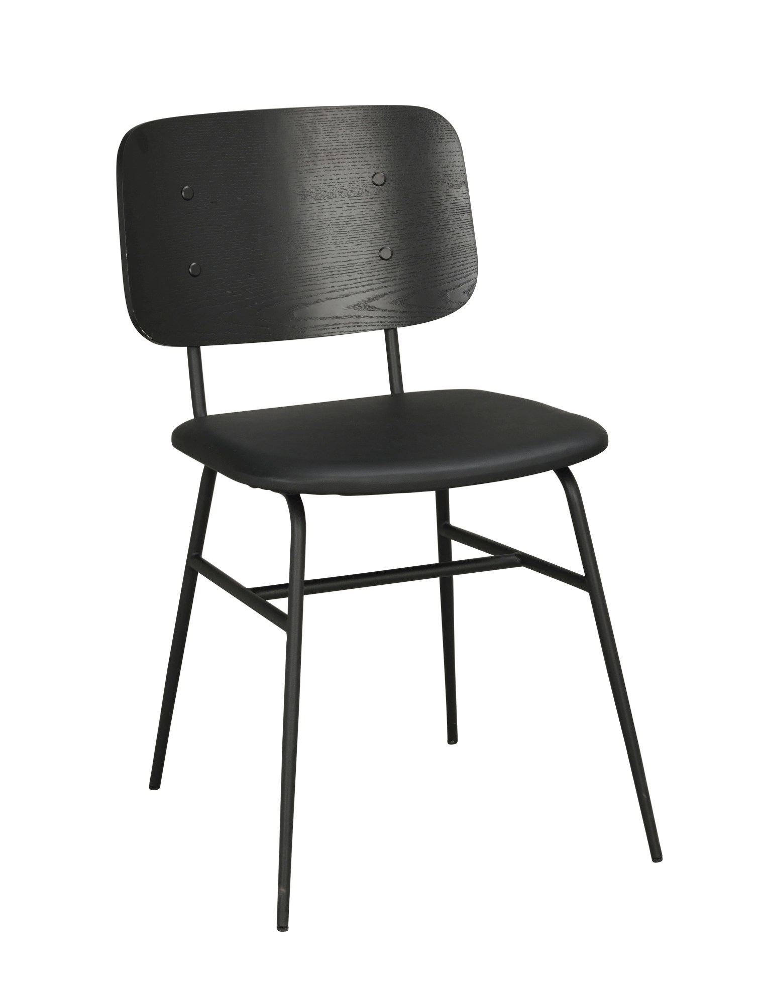 Stuhl Brent 2er Set, Esche Schwarz – modernes Design trifft Komfort. Stuhl Brent 2er Set, Esche Schwarz