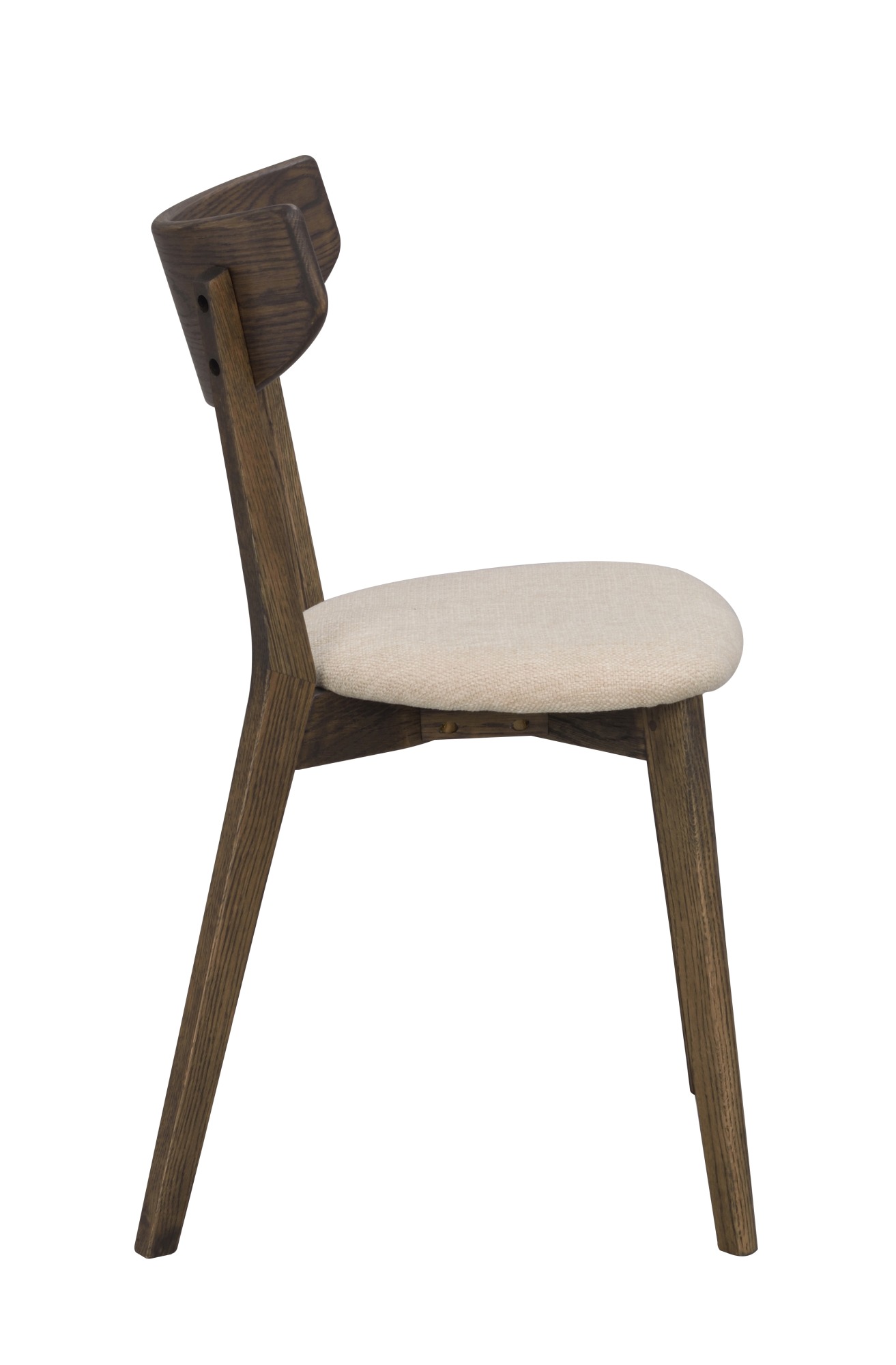 Design trifft Funktion: Stuhl Ami Eiche 2er Set, Braun / Sand.