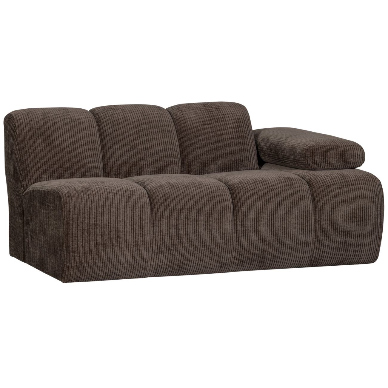 Modulsofa Mojo Flachcord 1,5er Arm-Rechts, Braun Modulsofa Mojo Flachcord 1,5er Arm-Rechts, Braun