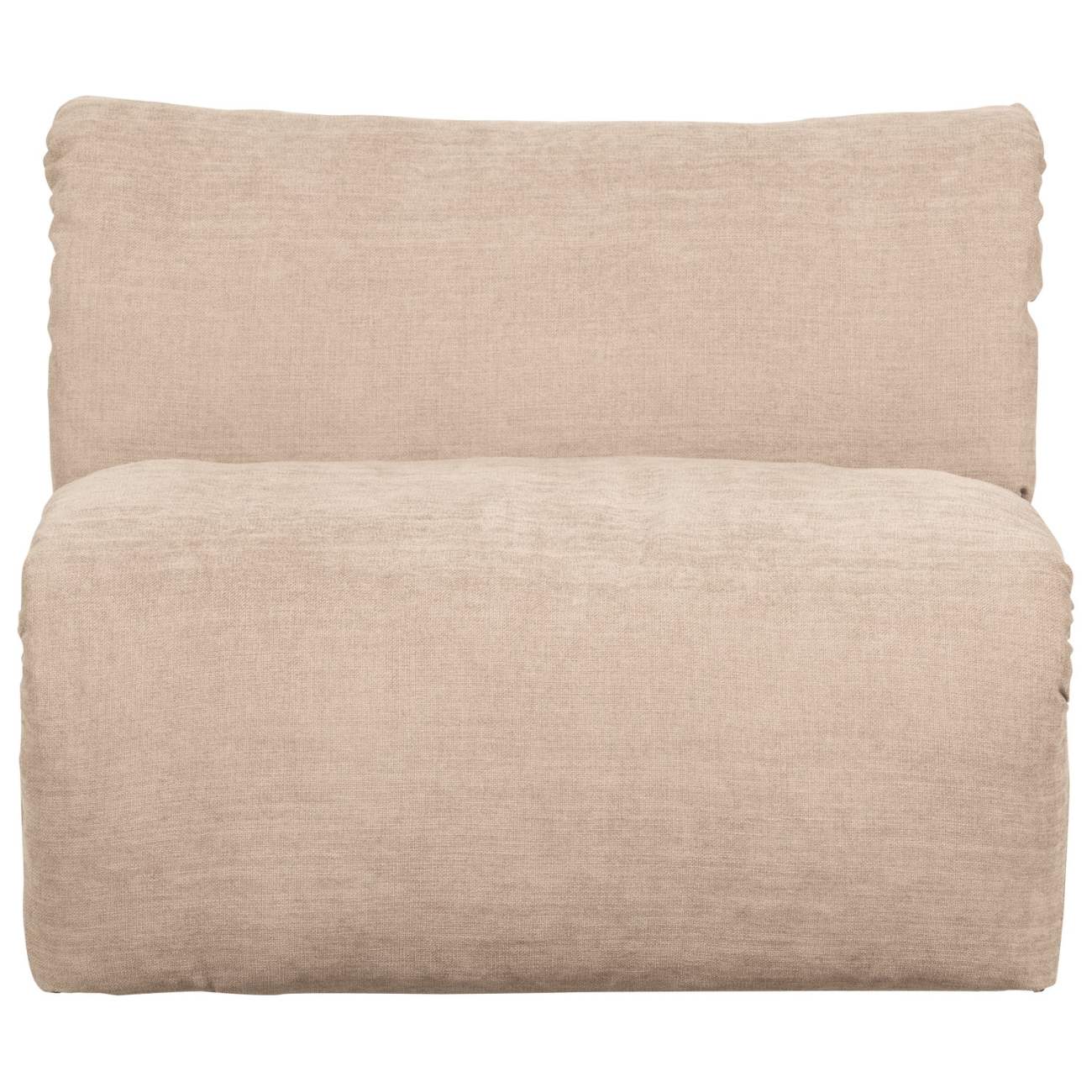 Sessel Baggy aus Chenille-Stoff, Sand