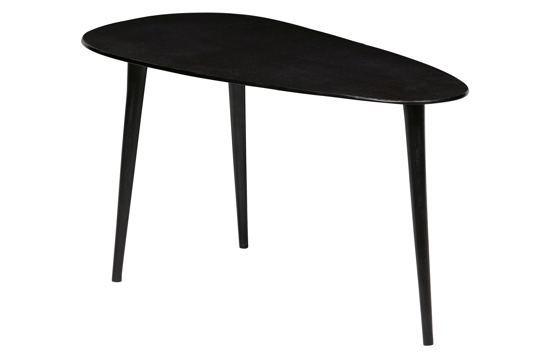 Das Beistelltisch 2er-Set Triangle wurde aus Aluminium gefertigt. Der Tisch überzeugt mit seiner dreieckigen Form. Der Tisch hat einen schwarzen Farbton.