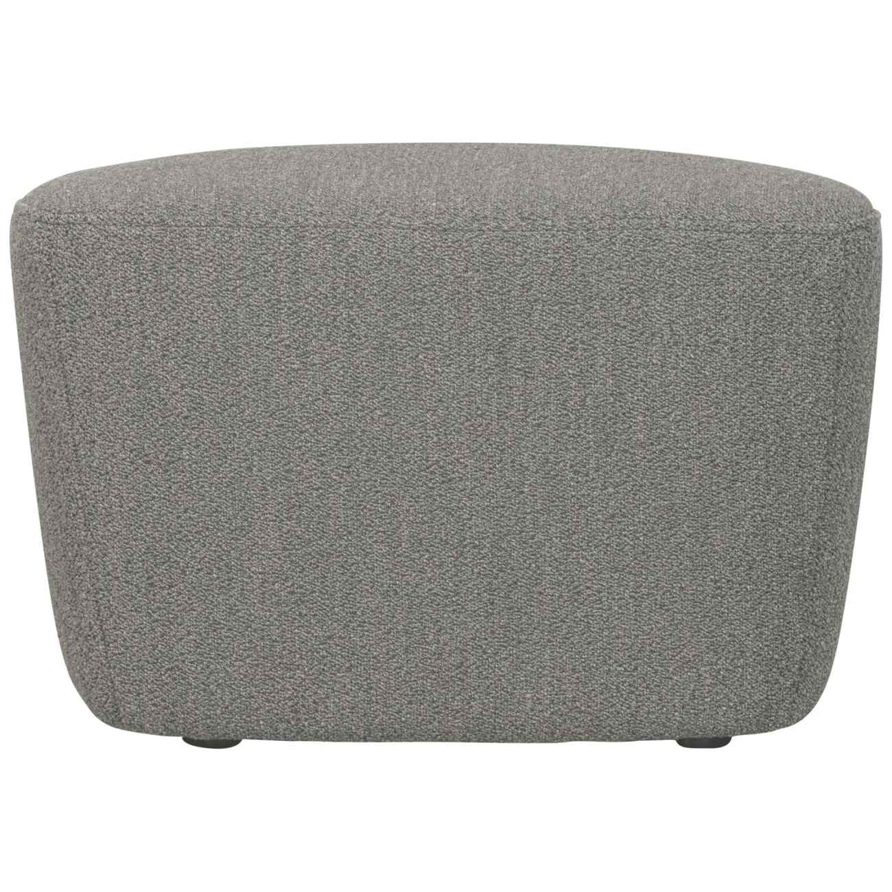 Hocker Lofty aus Boucle-Stoff, Grau