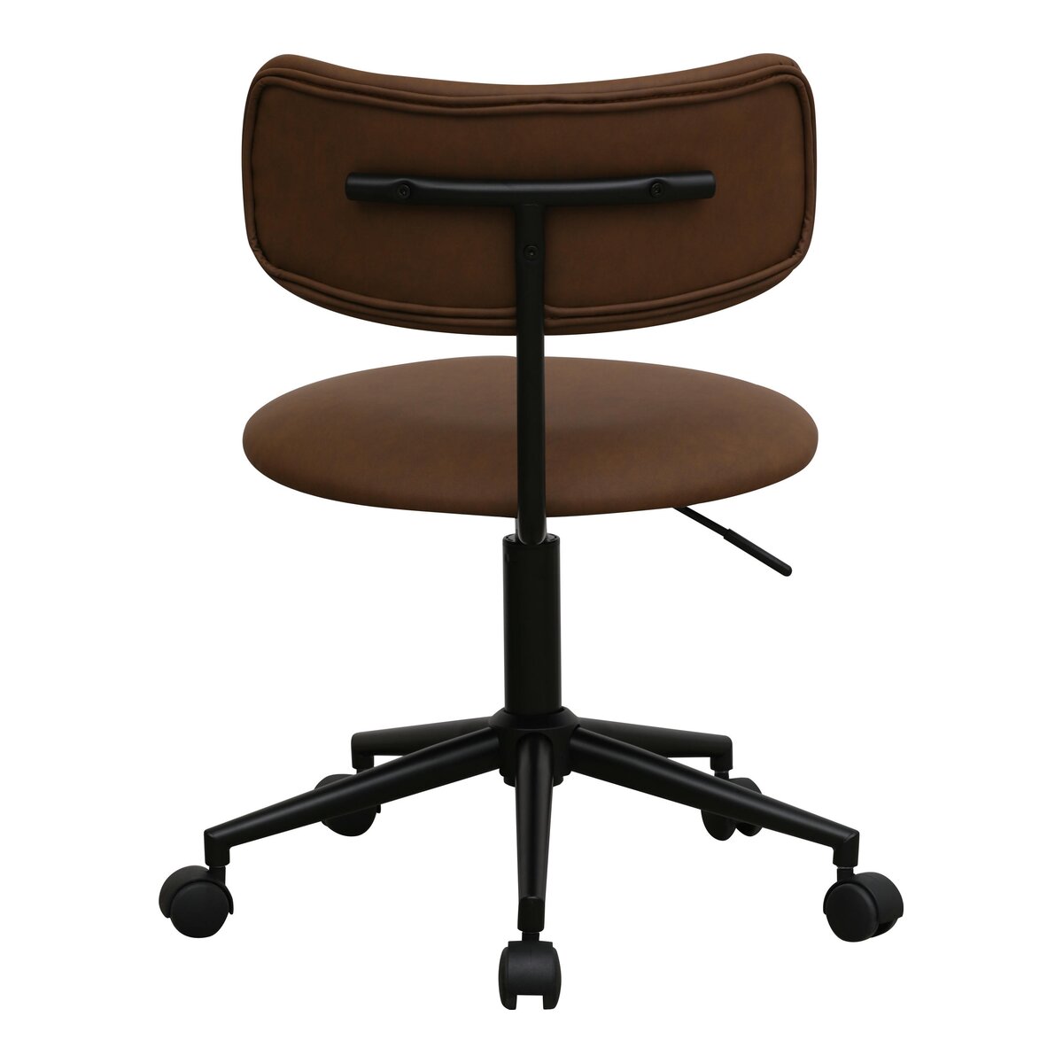 Bürostuhl Xory aus Kunstleder - Drehbar, Höhenverstellbar, Neigbar, Dunkelbraun