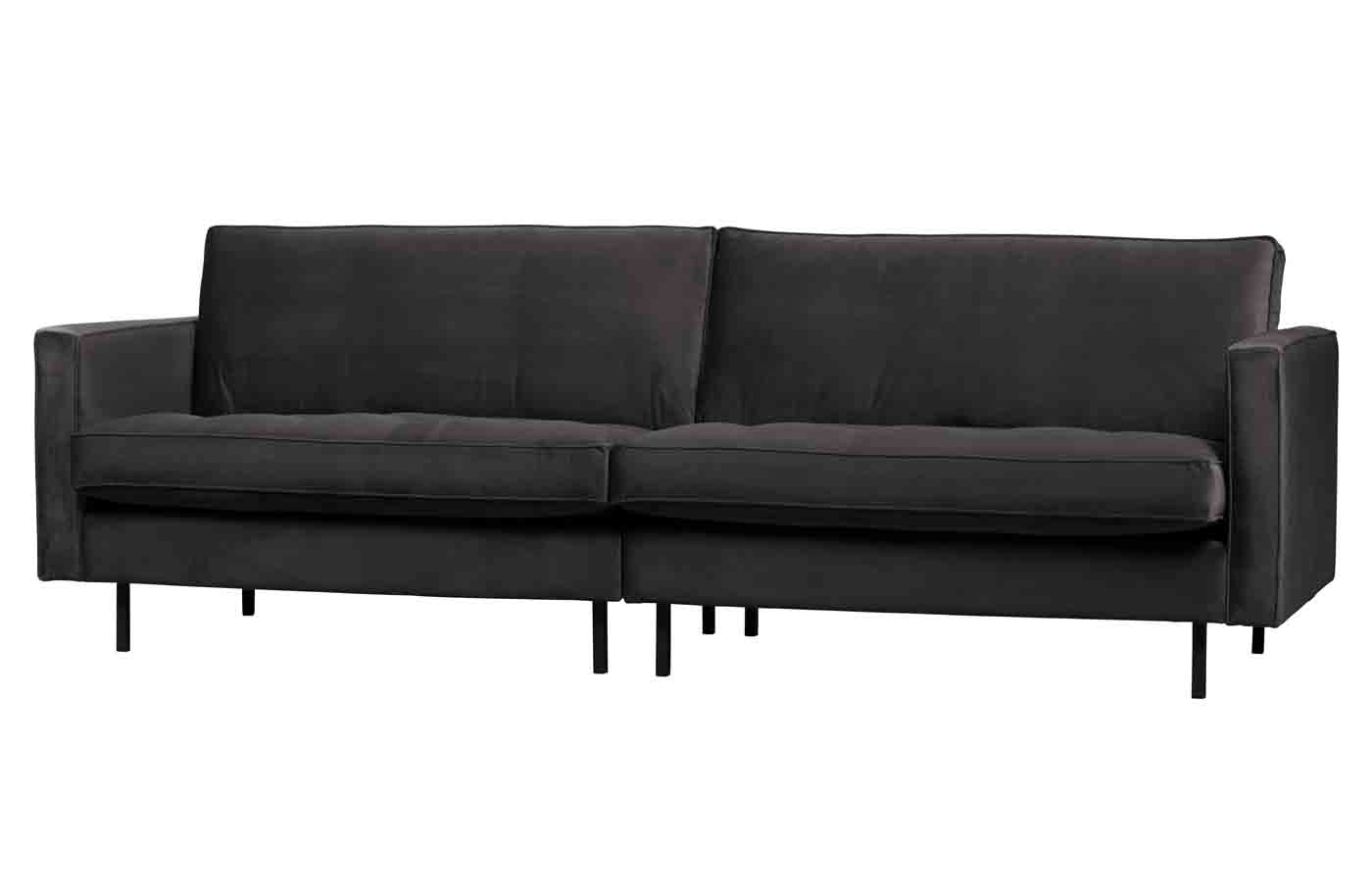 Sofa Rodeo Classic 3 Sitzer Samt, Anthrazit Sofa Rodeo Classic 3 Sitzer Samt, Anthrazit