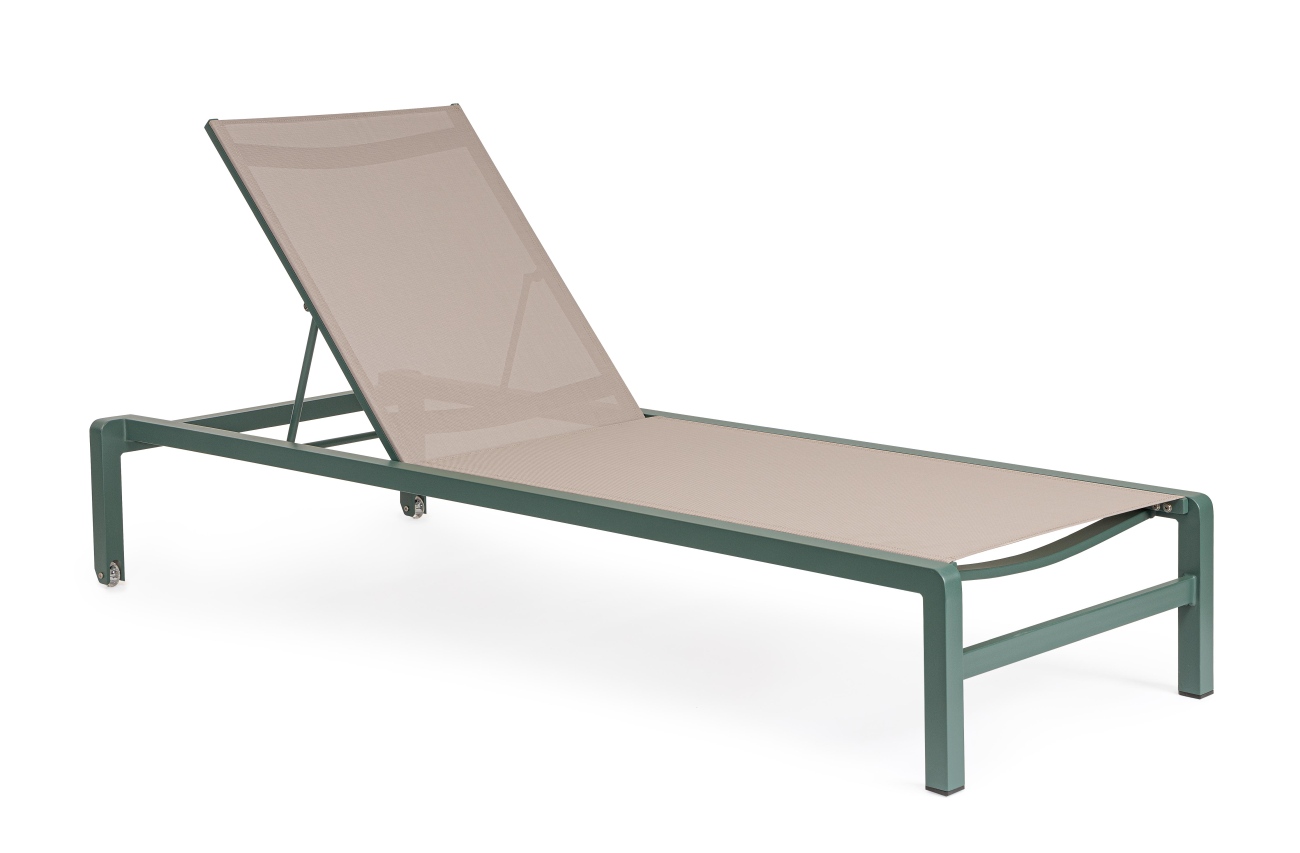 Gartenliege Konnor, Aluminium Textilene, Balsam Gartenliege Konnor 2er-Set Aluminium, Balsam