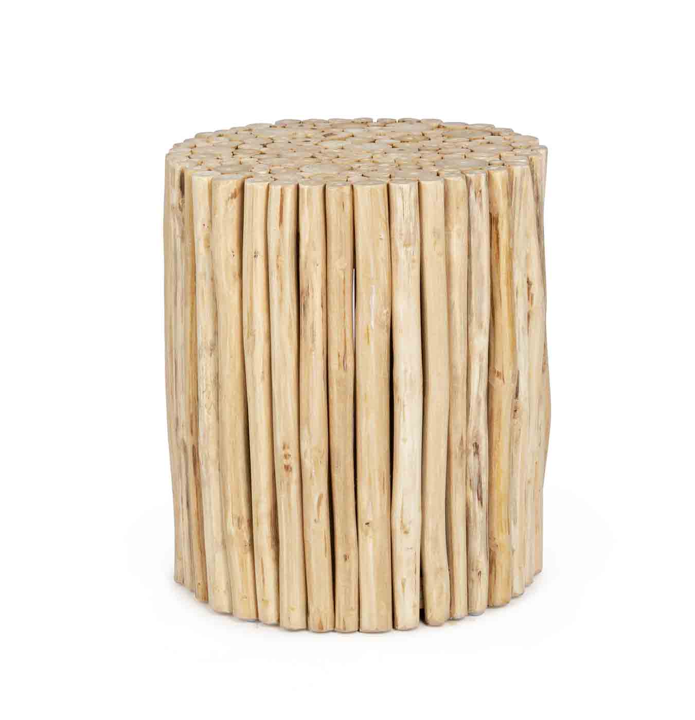 Beistelltisch Guadalupe aus Teakholz, Natur Ø 35 cm Beistelltisch Guadalupe aus Teakholz, Natur Ø 35 cm