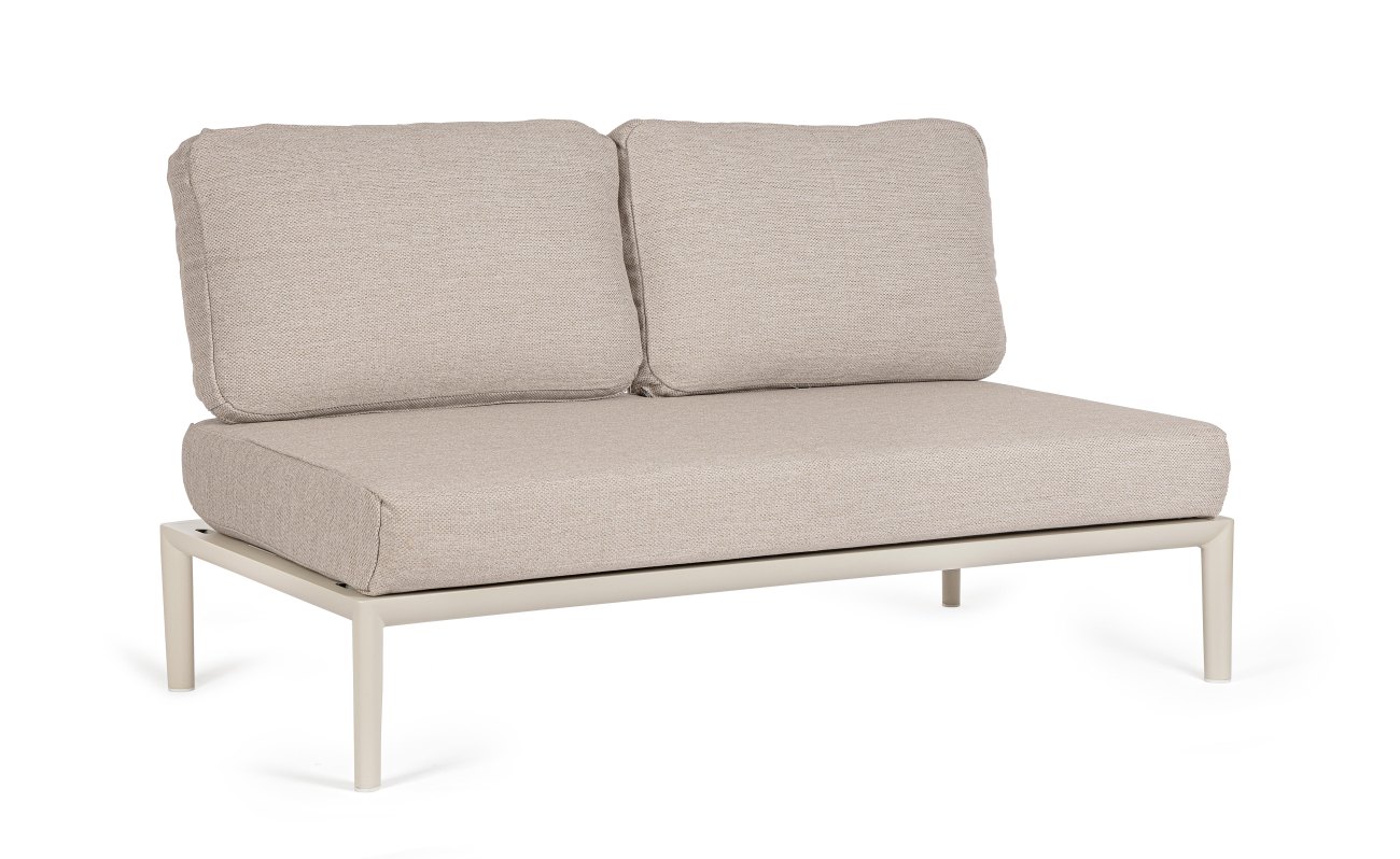 Gartenmodulsofa Gerald aus Aluminium Einzel-Element, Pelikan Gartenmodulsofa Gerald aus Aluminium Einzel-Element, Pelikan