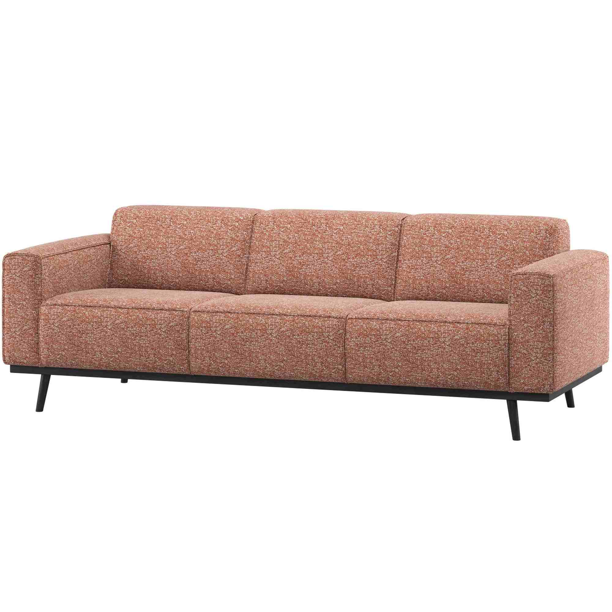 Sofa Statement 3-Sitzer 230 cm - Melange-Stoff, Terra