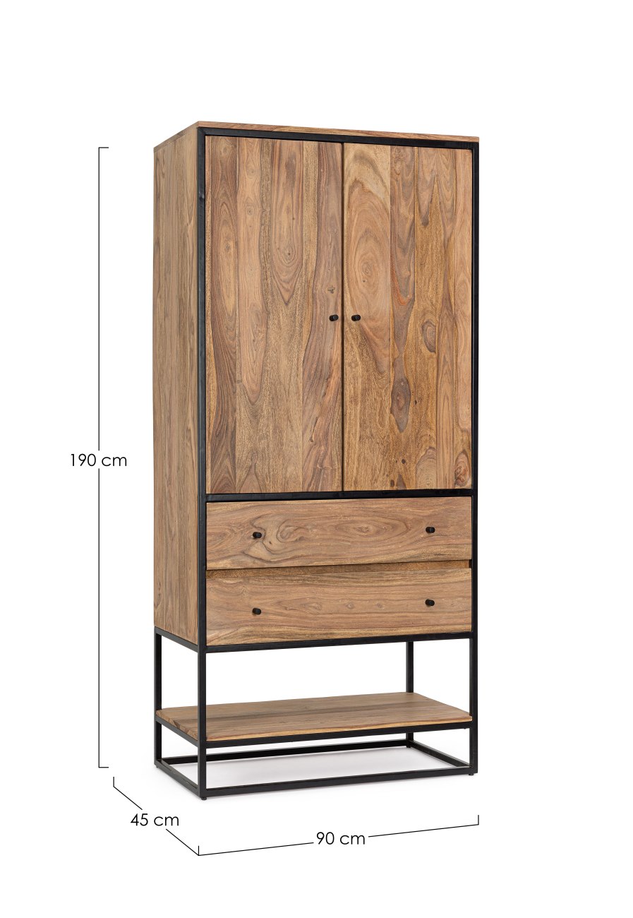 Schrank Nartan aus Sheesham-Holz, 90 cm