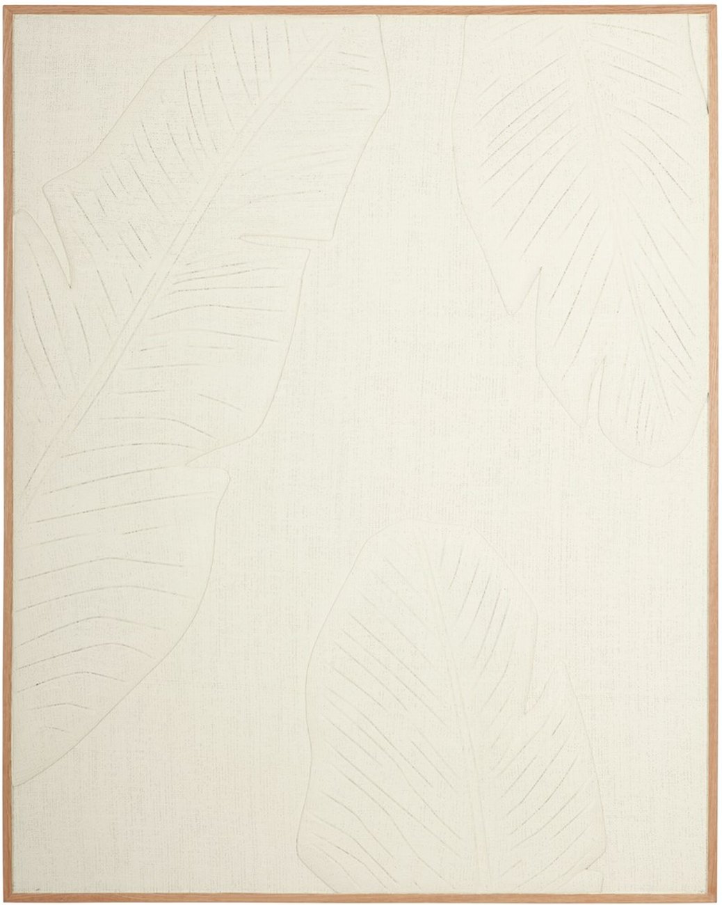 Das Wandpaneel Banana Leaf überzeugt mit seinem modernen Design. Gefertigt wurde es aus Jute, welches einen weißen Farbton besitzt. Das Wandpaneel besitzt eine Größe von 127x102 cm.