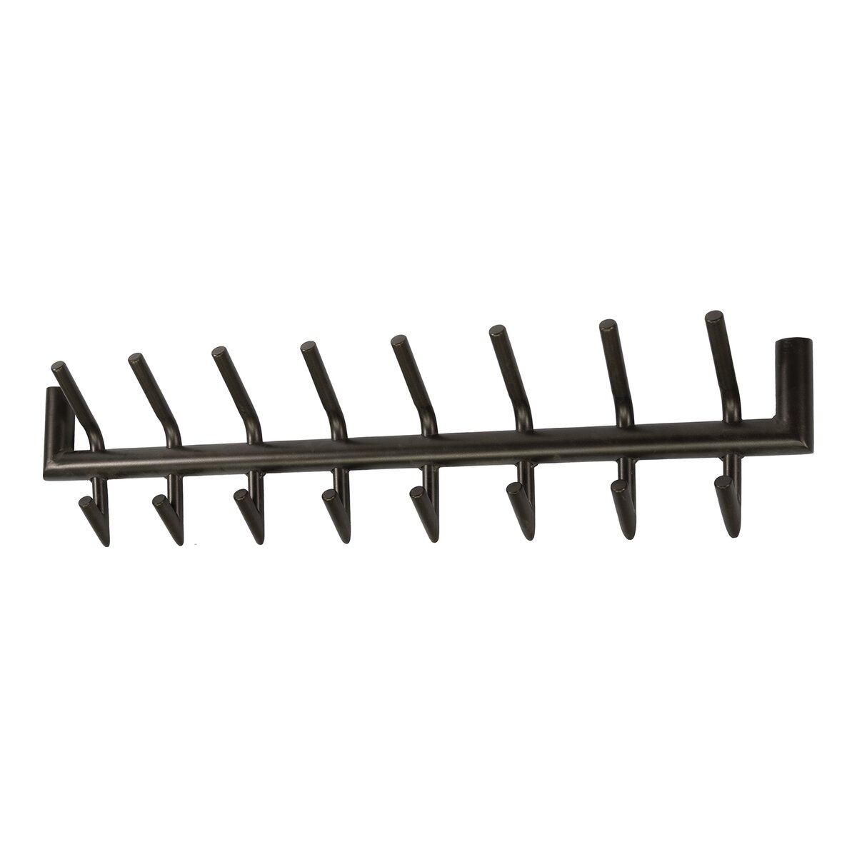 Wandgarderobe Obut Metall mit 16 Haken, Bronze/Drift Brown