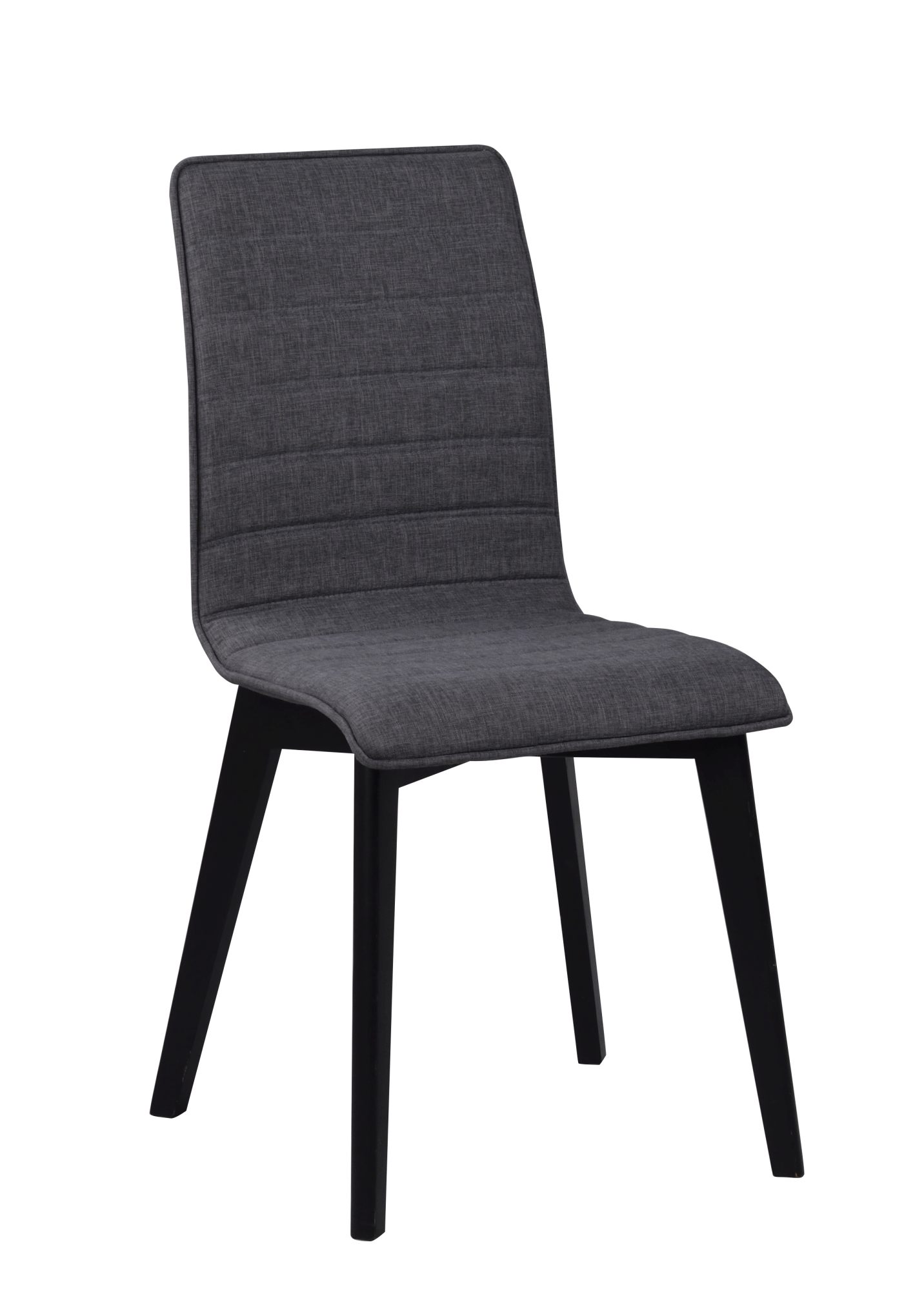 Edles Möbelstück: Stuhl Gracy 2er Set, Dunkelgrau / Schwarz für stilvolle Einrichtung. Stuhl Gracy 2er Set, Dunkelgrau / Schwarz